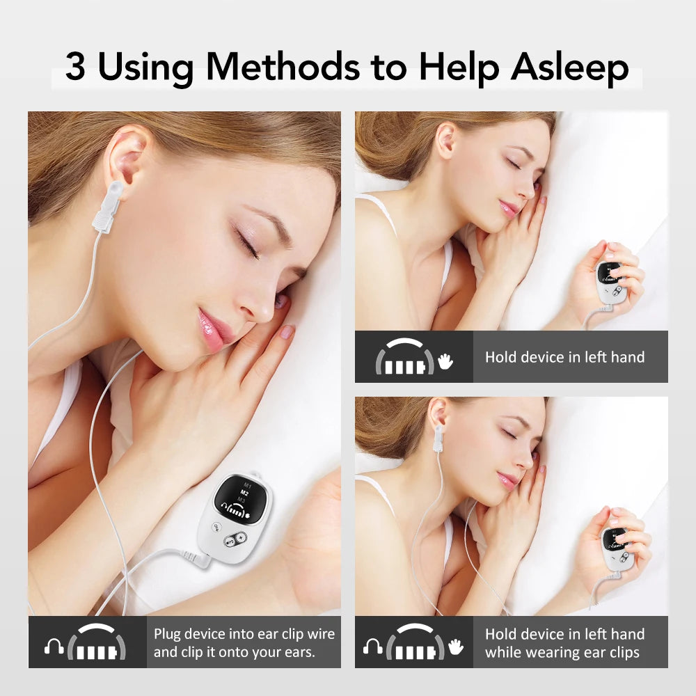 Ear Clip CES Therapy Device for Insomnia and Anxiety Relief
