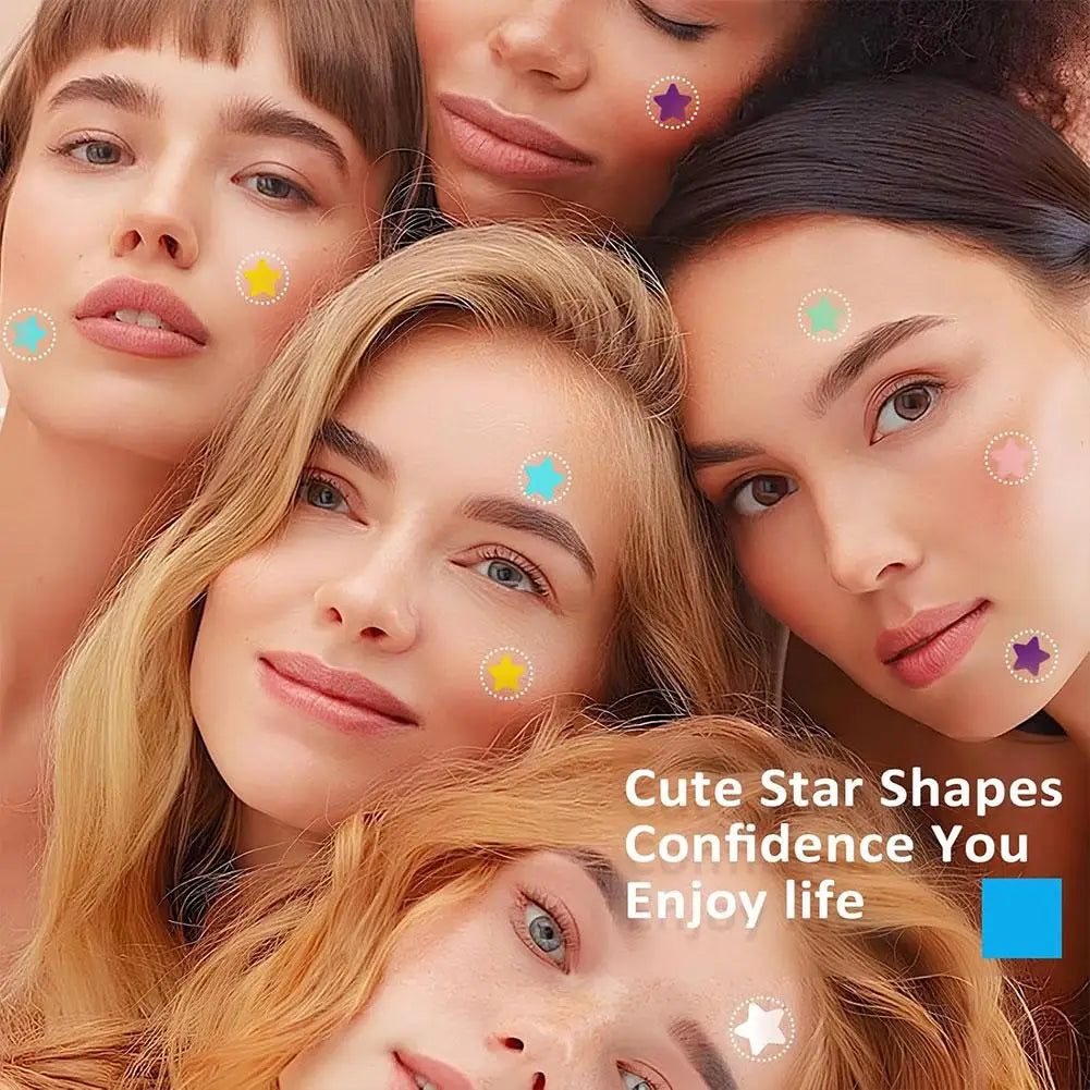 Colorful Star Pimple Patch – Invisible Acne Spot Stickers
