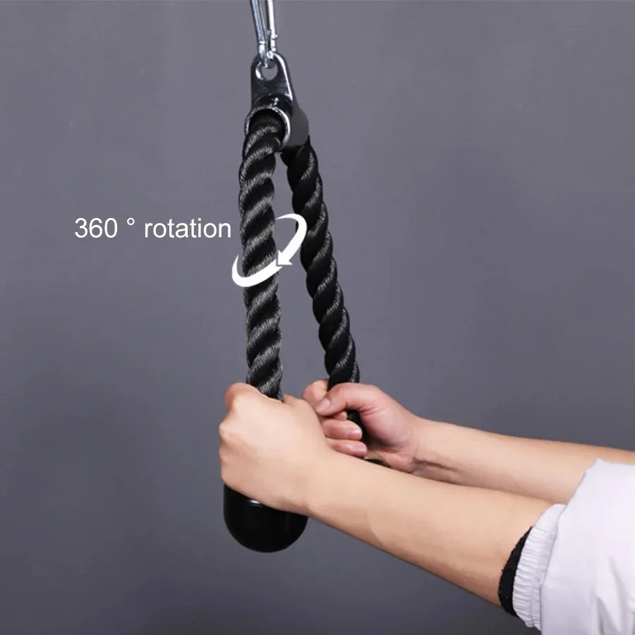 Tricep Rope Pulldown – Biceps, Back & Shoulder Attachment