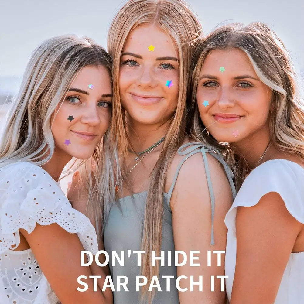 Colorful Star Pimple Patch – Invisible Acne Spot Stickers