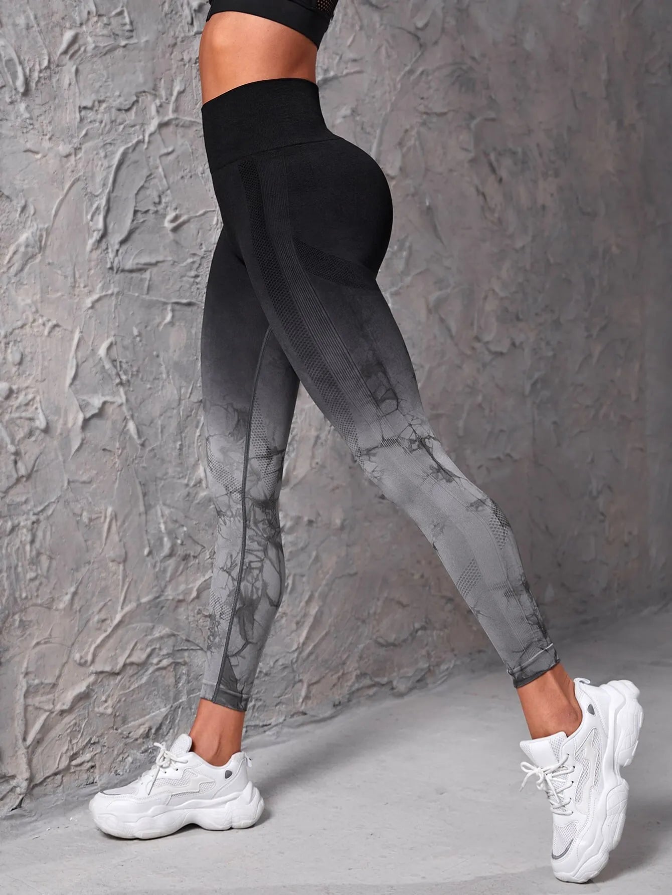 Women’s Seamless Tie Dye Push Up Yoga Leggings